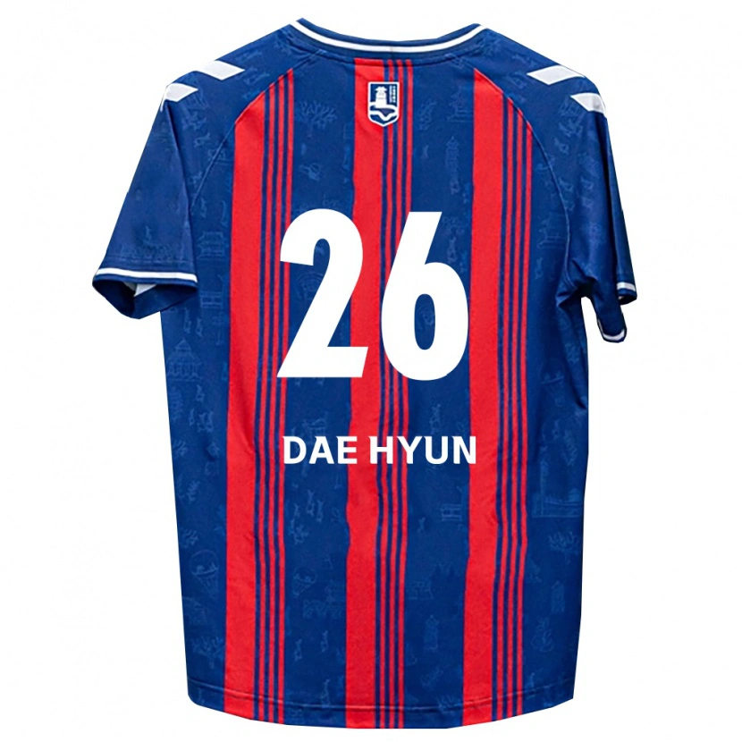 Danxen Dámské Dae-Hyun Kim #26 Modrá Červená Bílá Domů Hráčské Dresy 2026/27 Dres