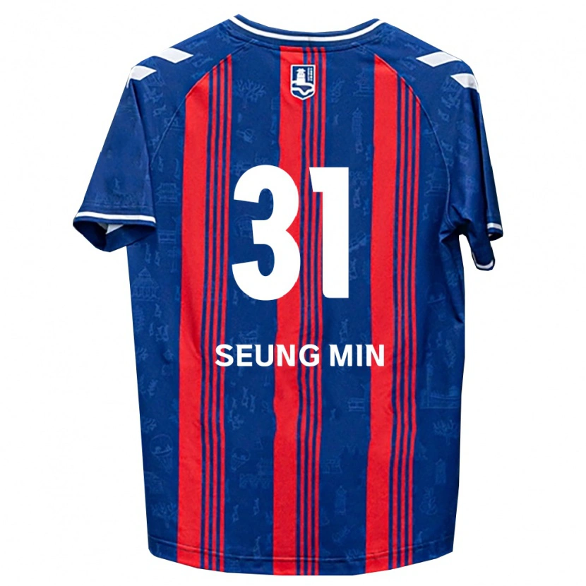 Danxen Dámské Seung-Min Baek #31 Modrá Červená Bílá Domů Hráčské Dresy 2026/27 Dres