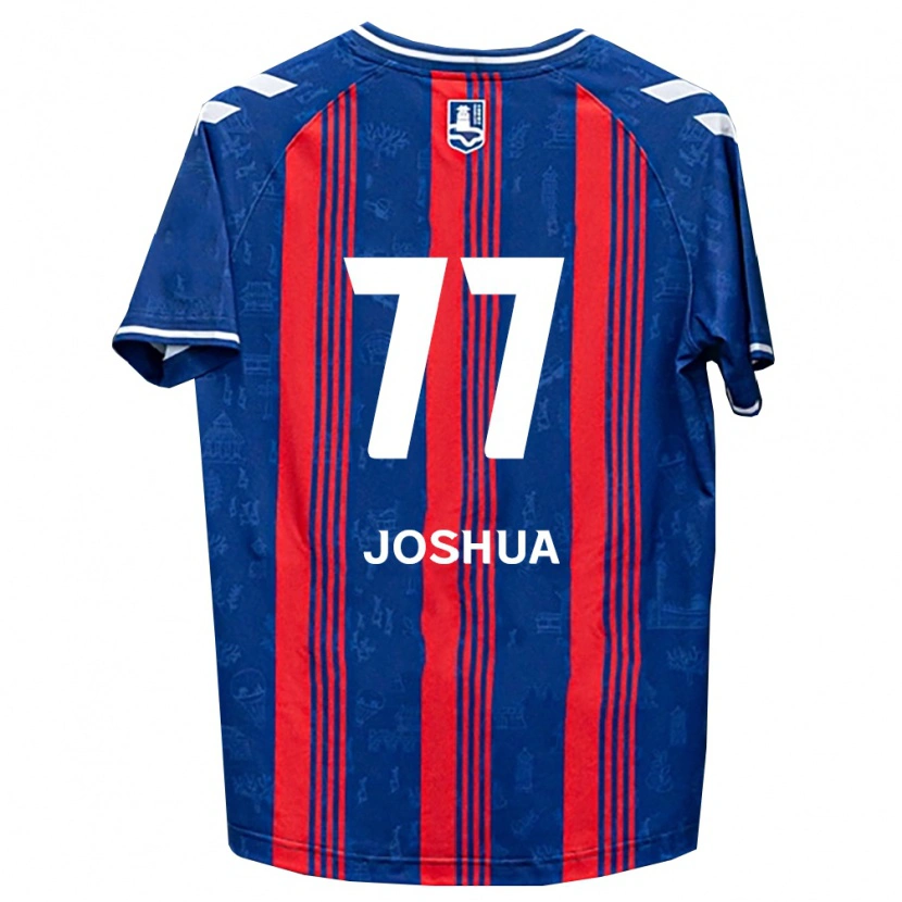 Danxen Dámské Joshua Eui-Jin Chung #77 Modrá Červená Bílá Domů Hráčské Dresy 2026/27 Dres