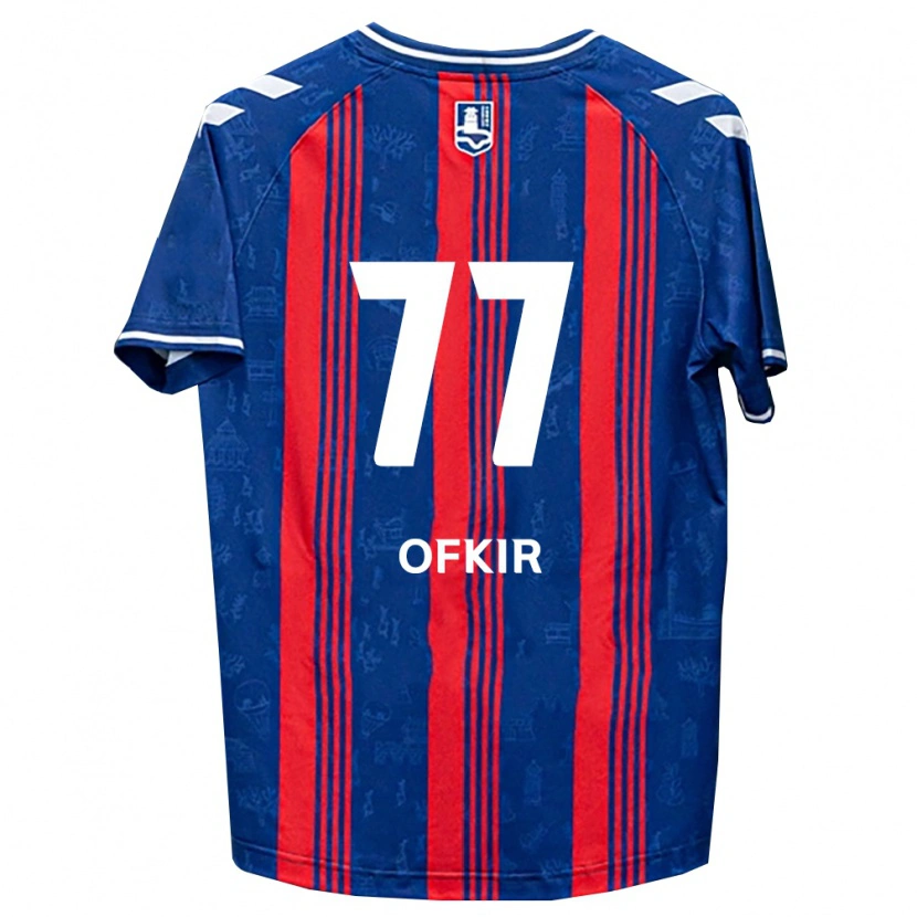 Danxen Dámské Mohamed Ofkir #77 Modrá Červená Bílá Domů Hráčské Dresy 2026/27 Dres