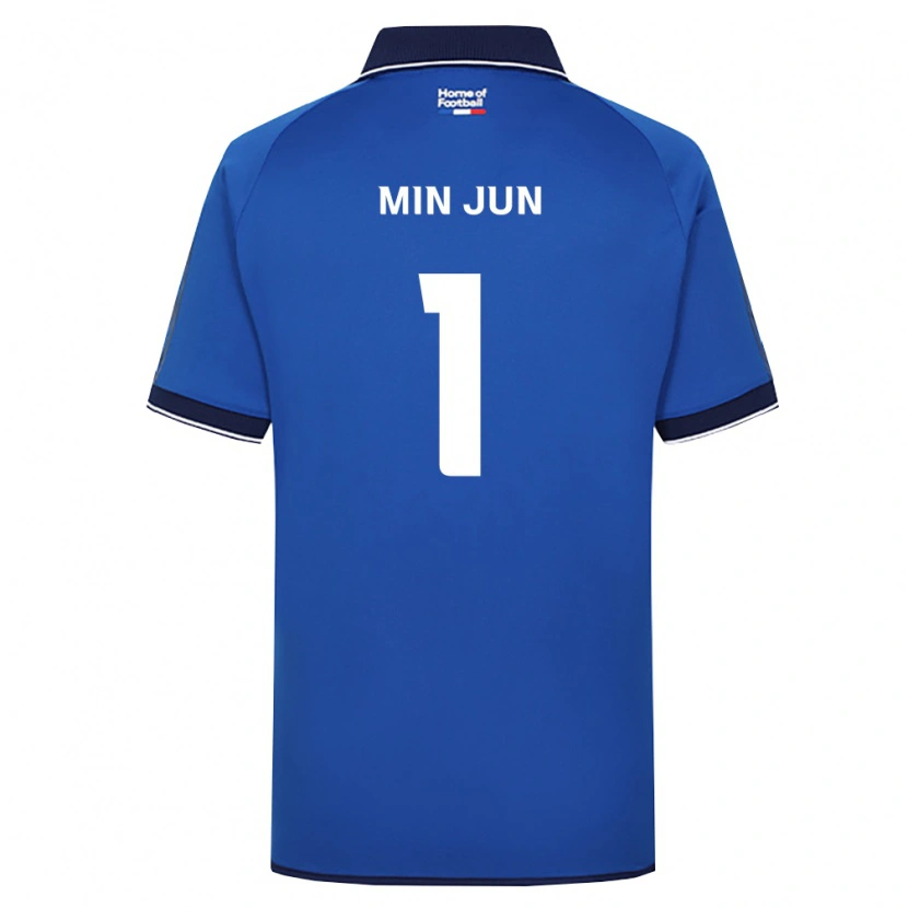 Danxen Dámské Min-Jun Kim #1 Královsky Modrá Bílá Červená Domů Hráčské Dresy 2026/27 Dres