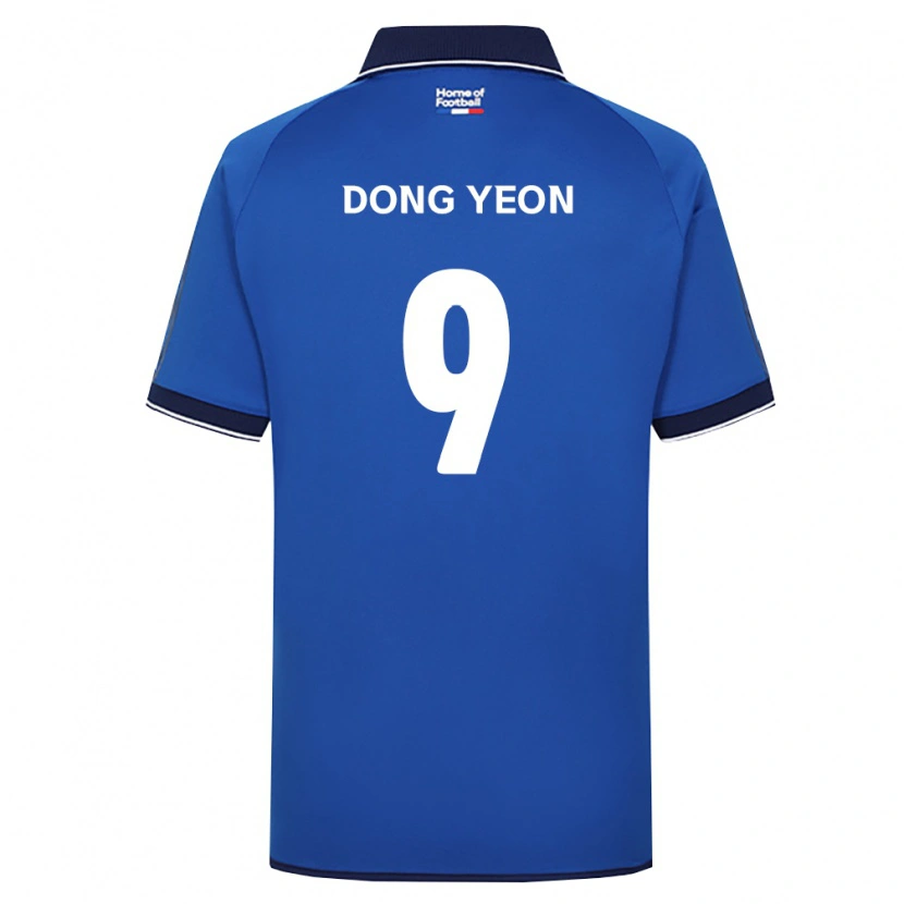 Danxen Dámské Dong-Yeon Kim #9 Královsky Modrá Bílá Červená Domů Hráčské Dresy 2026/27 Dres