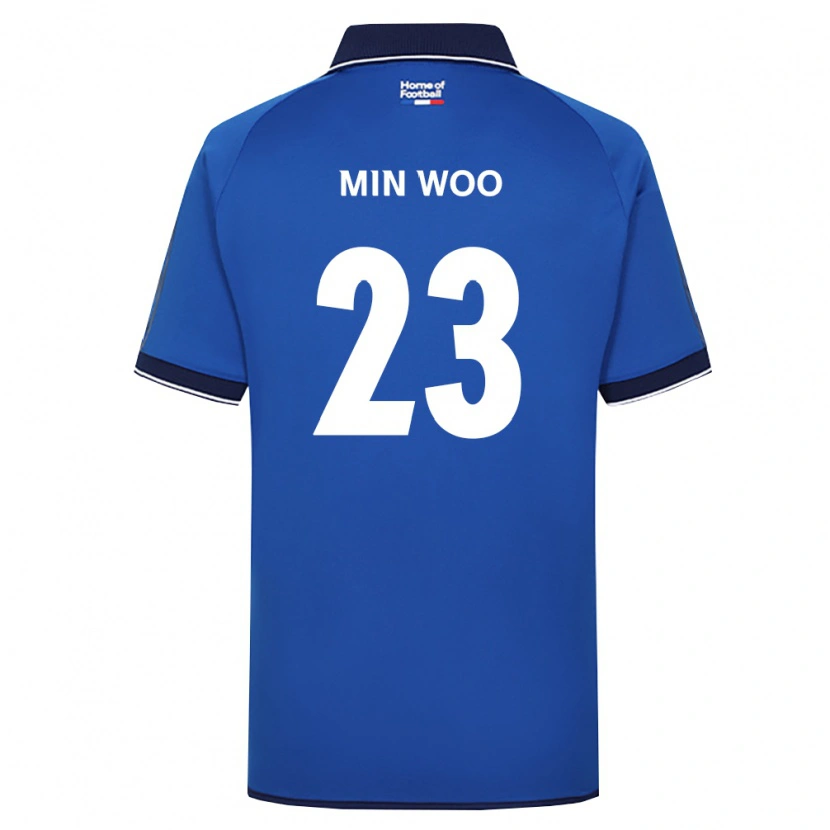 Danxen Dámské Min-Woo Kim #23 Královsky Modrá Bílá Červená Domů Hráčské Dresy 2026/27 Dres