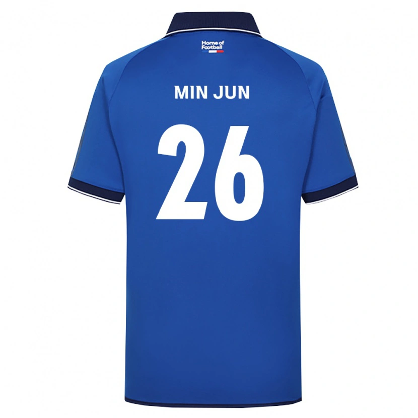 Danxen Dámské Min-Jun Kim #26 Královsky Modrá Bílá Červená Domů Hráčské Dresy 2026/27 Dres