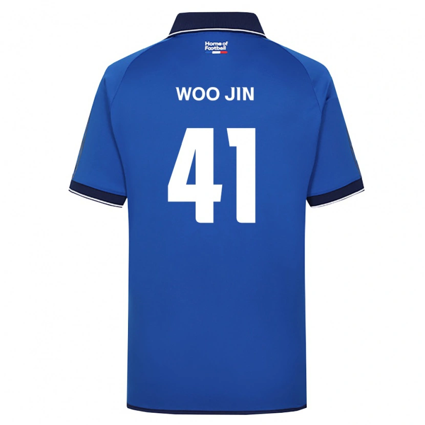 Danxen Dámské Woo-Jin Kim #41 Královsky Modrá Bílá Červená Domů Hráčské Dresy 2026/27 Dres