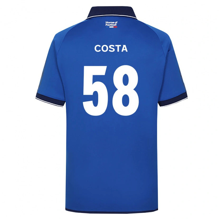 Danxen Dámské Bruno Costa #58 Královsky Modrá Bílá Červená Domů Hráčské Dresy 2026/27 Dres
