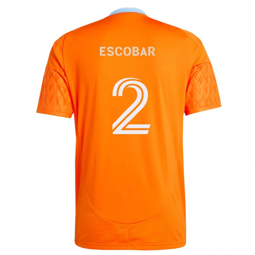 Danxen Dámské Franco Escobar #2 Oranžová Bílá Domů Hráčské Dresy 2026/27 Dres