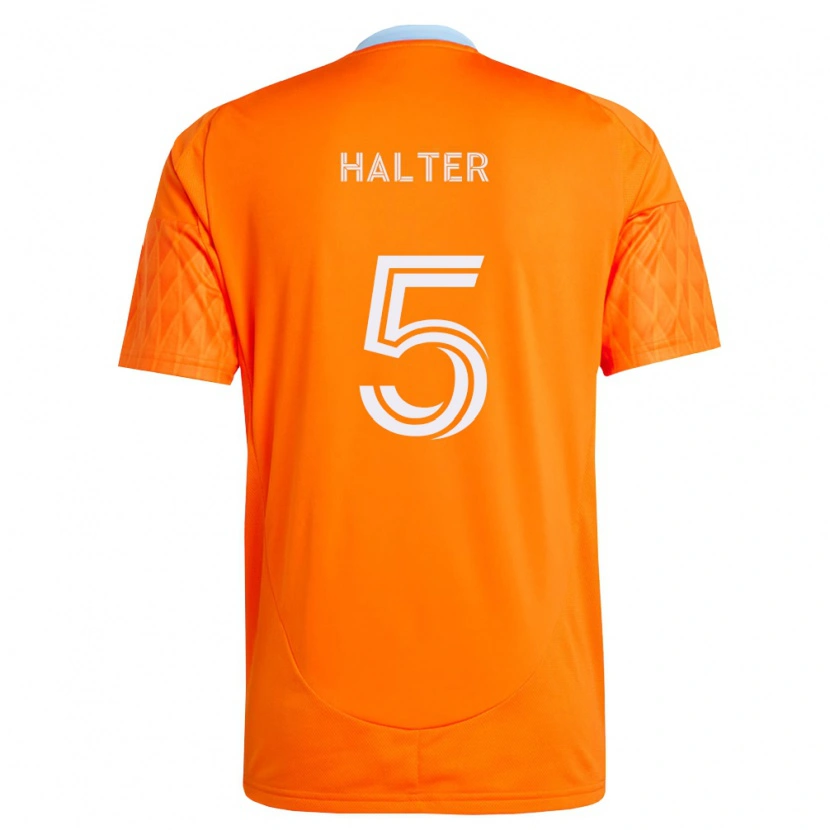 Danxen Dámské Lucas Halter #5 Oranžová Bílá Domů Hráčské Dresy 2026/27 Dres