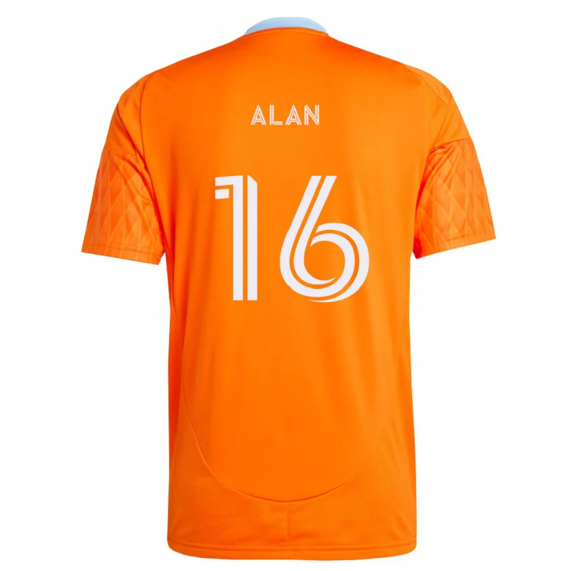 Danxen Dámské Alan Aparecido Martins Ferreira #16 Oranžová Bílá Domů Hráčské Dresy 2026/27 Dres