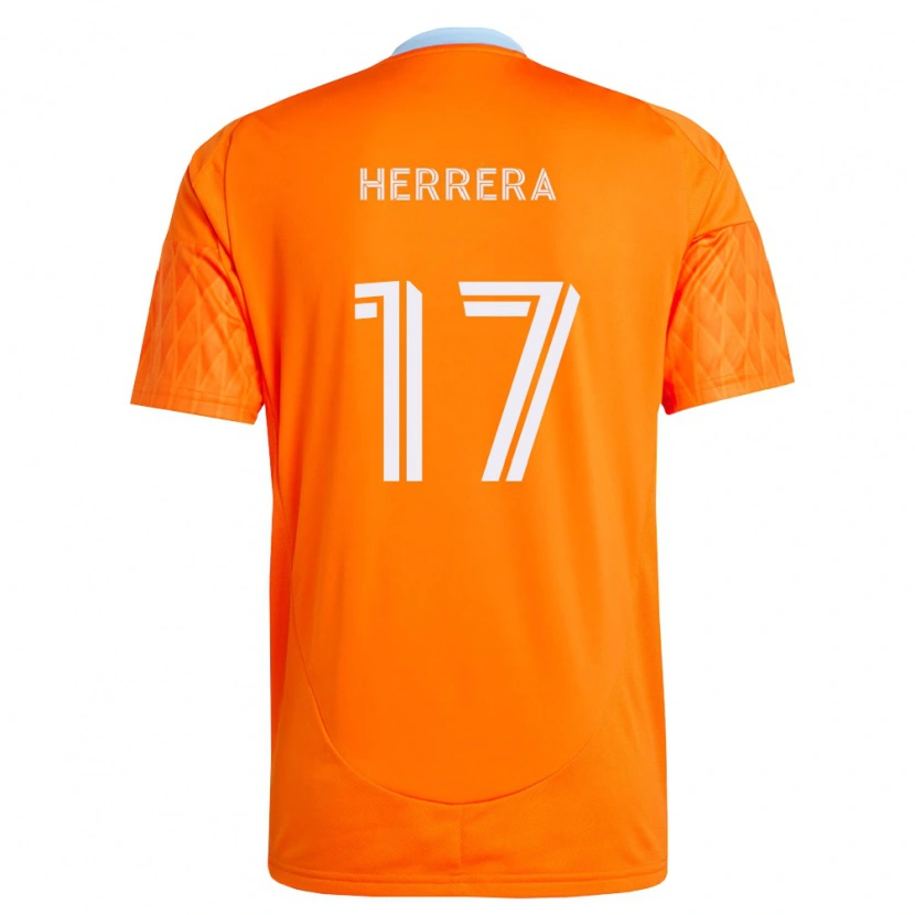 Danxen Dámské D'alessandro Herrera #17 Oranžová Bílá Domů Hráčské Dresy 2026/27 Dres