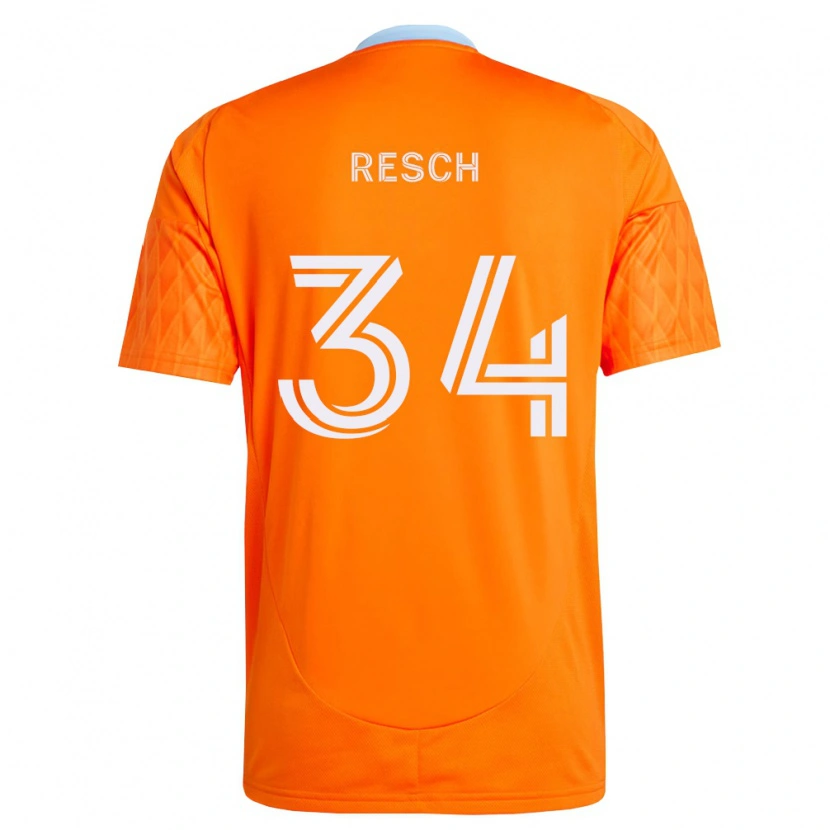 Danxen Dámské Agustin Resch #34 Oranžová Bílá Domů Hráčské Dresy 2026/27 Dres
