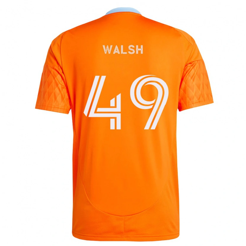 Danxen Dámské Kian Walsh #49 Oranžová Bílá Domů Hráčské Dresy 2026/27 Dres