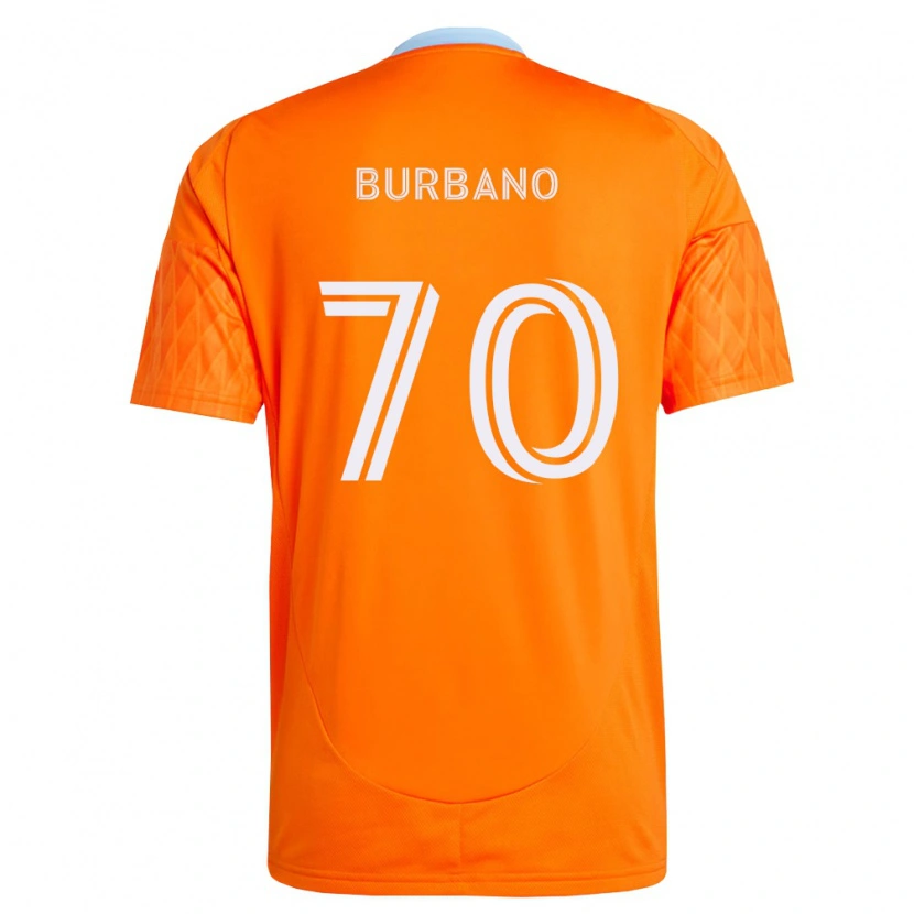Danxen Dámské Jordy Burbano #70 Oranžová Bílá Domů Hráčské Dresy 2026/27 Dres