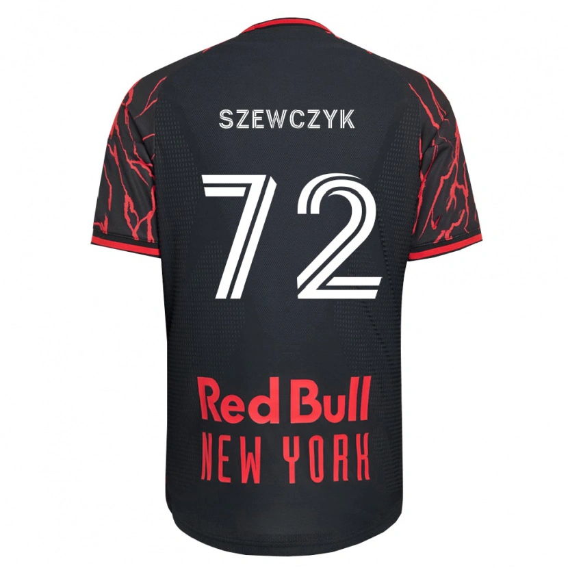Danxen Dámské Tobias Szewczyk #72 Červená Černá Bílá Domů Hráčské Dresy 2026/27 Dres