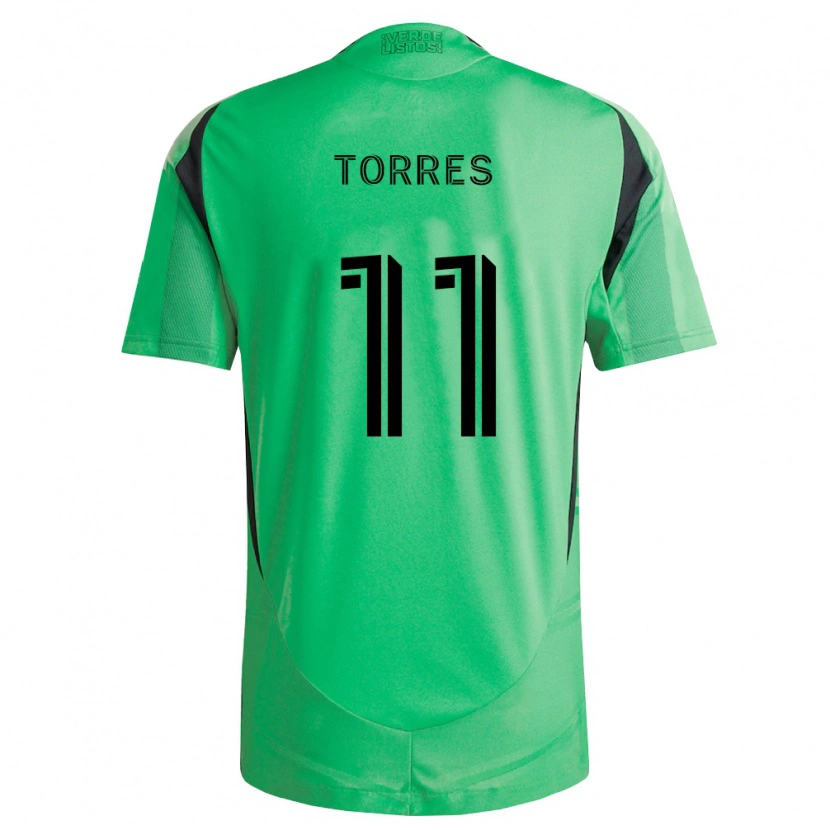 Danxen Dámské Facundo Torres #11 Smaragdově Zelená Černá Domů Hráčské Dresy 2026/27 Dres