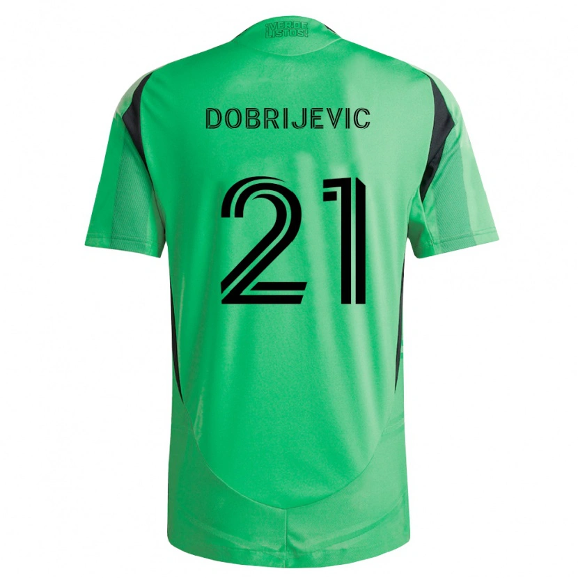 Danxen Dámské Stefan Dobrijevic #21 Smaragdově Zelená Černá Domů Hráčské Dresy 2026/27 Dres
