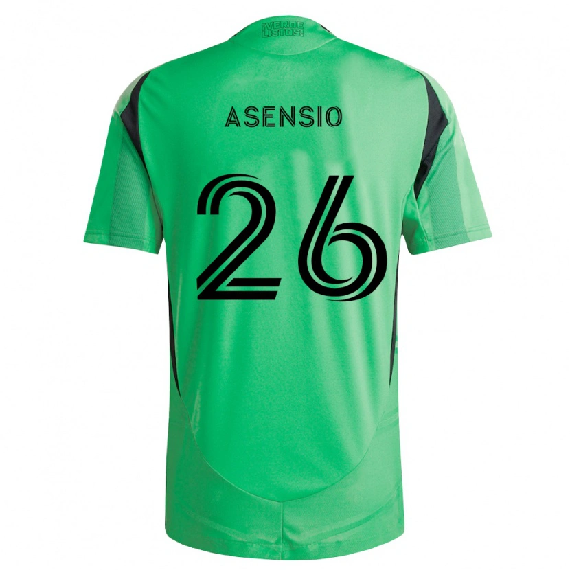 Danxen Dámské Charlie Asensio #26 Smaragdově Zelená Černá Domů Hráčské Dresy 2026/27 Dres
