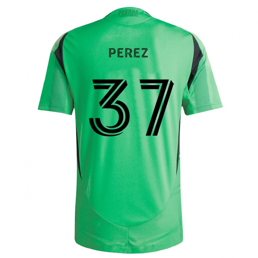 Danxen Dámské Damion Perez #37 Smaragdově Zelená Černá Domů Hráčské Dresy 2026/27 Dres