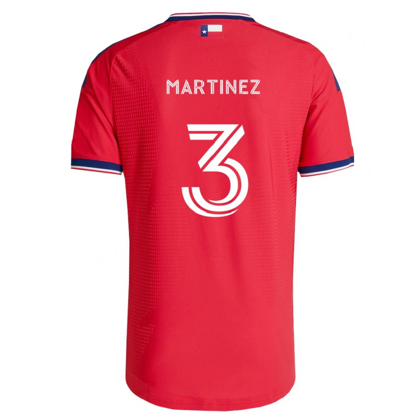 Danxen Dámské José Antonio Martínez #3 Červená Modrá Bílá Domů Hráčské Dresy 2026/27 Dres