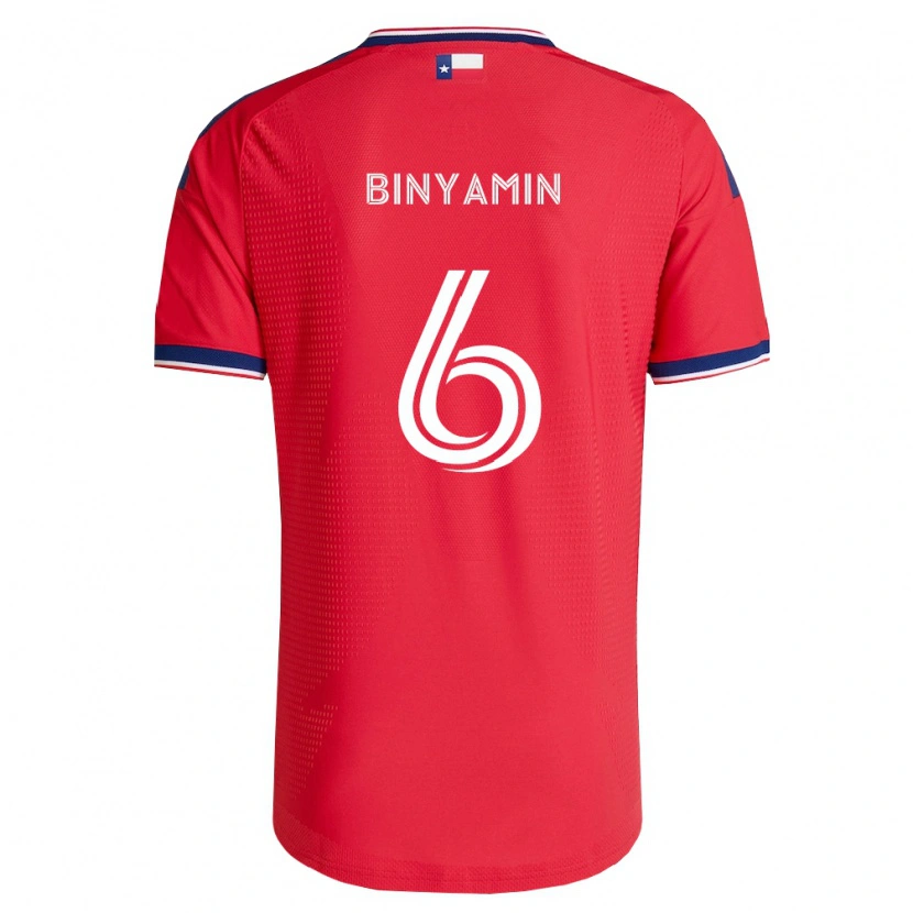 Danxen Dámské Ran Binyamin #6 Červená Modrá Bílá Domů Hráčské Dresy 2026/27 Dres