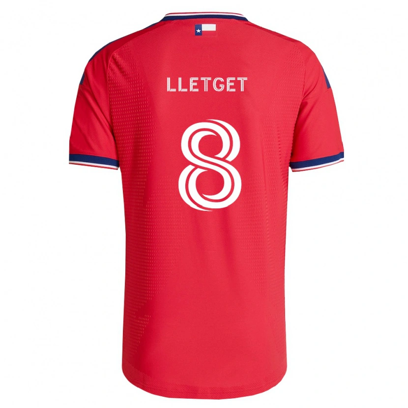 Danxen Dámské Sebastian Lletget #8 Červená Modrá Bílá Domů Hráčské Dresy 2026/27 Dres