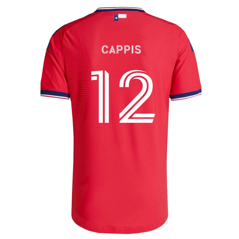 Danxen Dámské Christian Cappis #12 Červená Modrá Bílá Domů Hráčské Dresy 2026/27 Dres
