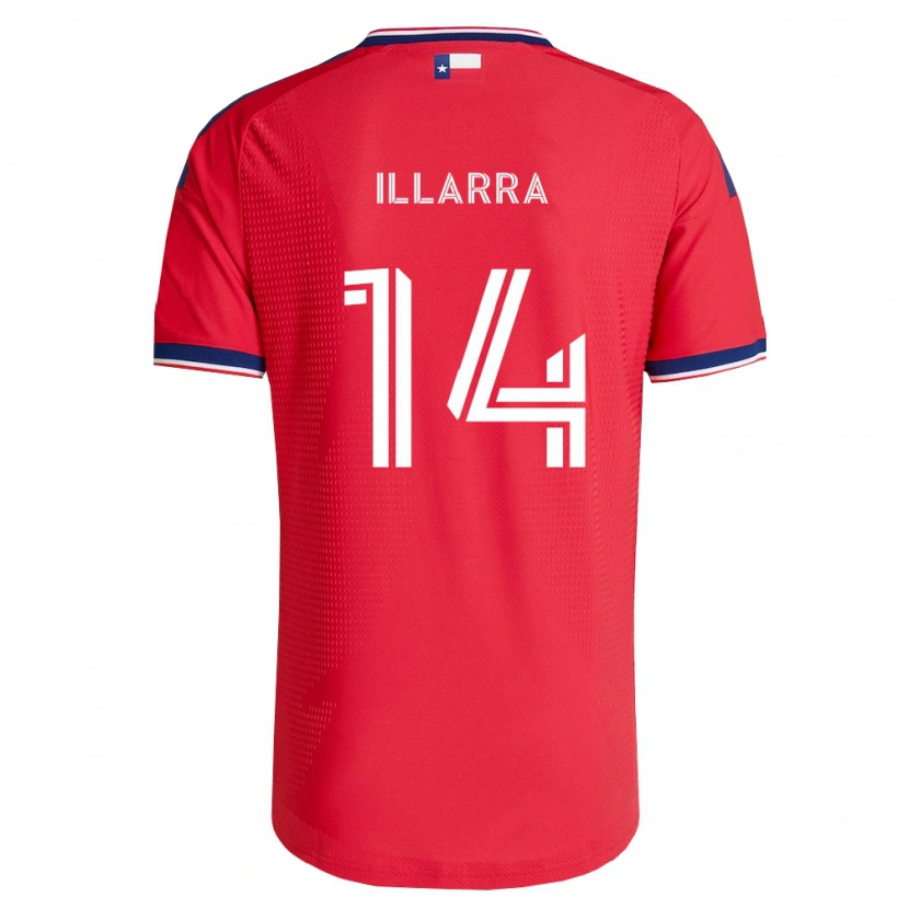Danxen Dámské Asier Illarramendi #14 Červená Modrá Bílá Domů Hráčské Dresy 2026/27 Dres