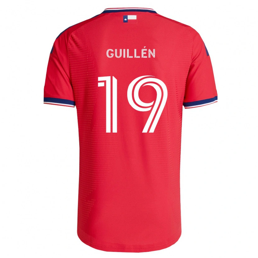 Danxen Dámské Christian Guillén #19 Červená Modrá Bílá Domů Hráčské Dresy 2026/27 Dres