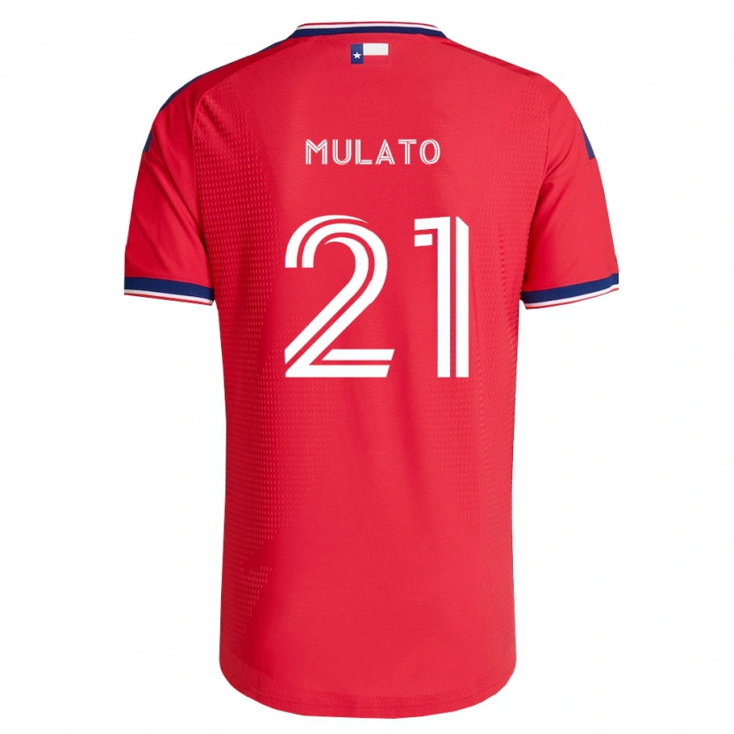 Danxen Dámské José Mulato #21 Červená Modrá Bílá Domů Hráčské Dresy 2026/27 Dres