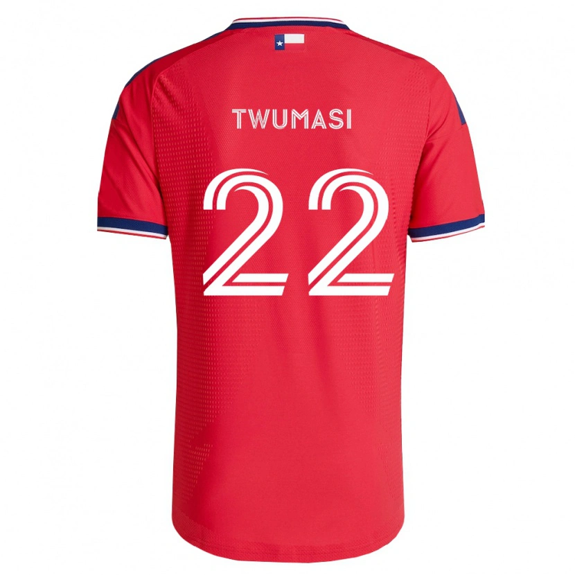 Danxen Dámské Ema Twumasi #22 Červená Modrá Bílá Domů Hráčské Dresy 2026/27 Dres
