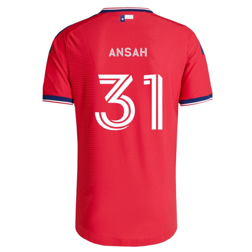 Danxen Dámské Eugene Ansah #31 Červená Modrá Bílá Domů Hráčské Dresy 2026/27 Dres