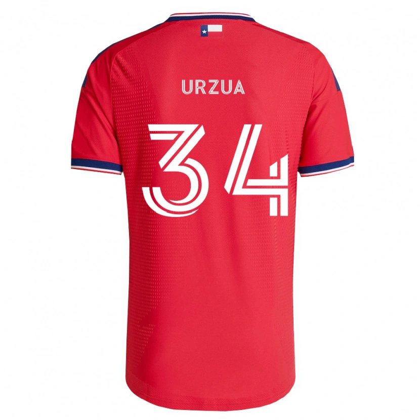 Danxen Dámské Alejandro Urzua #34 Červená Modrá Bílá Domů Hráčské Dresy 2026/27 Dres