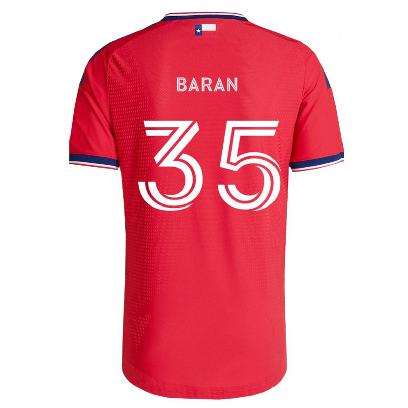 Danxen Dámské Daniel Baran #35 Červená Modrá Bílá Domů Hráčské Dresy 2026/27 Dres