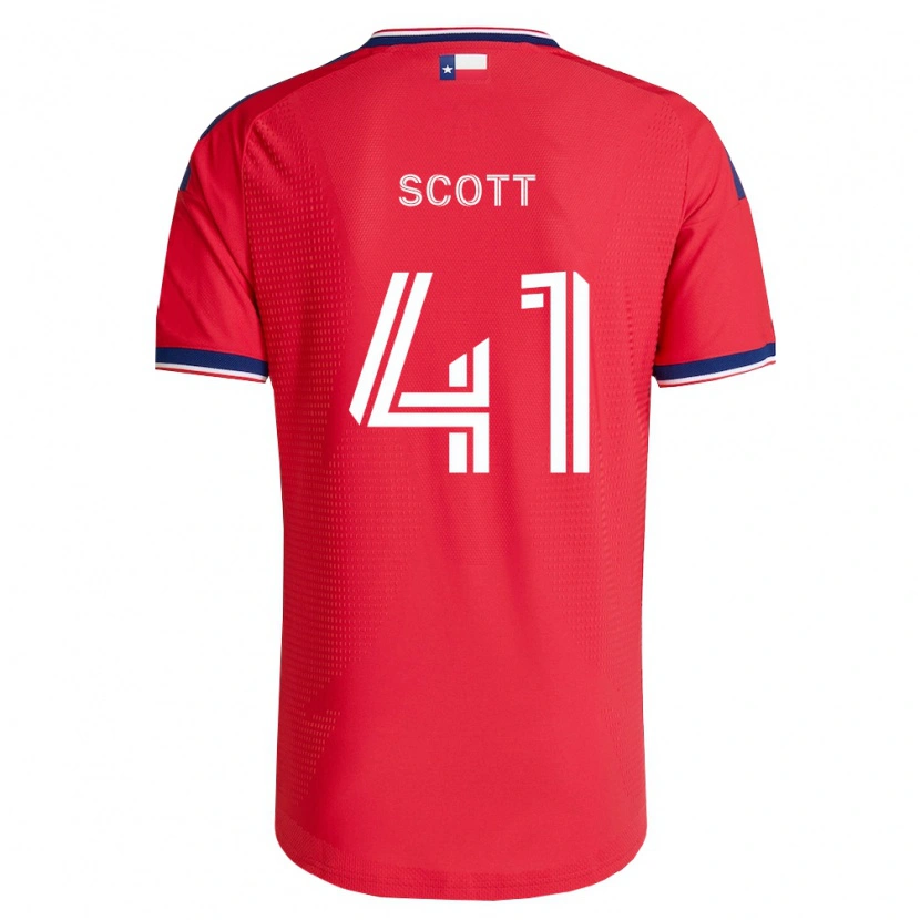 Danxen Dámské Tarik Scott #41 Červená Modrá Bílá Domů Hráčské Dresy 2026/27 Dres