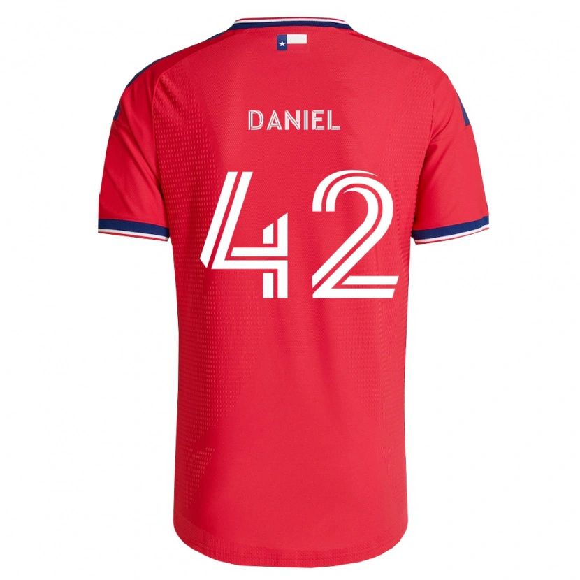Danxen Dámské Daniel De Sousa Britto #42 Červená Modrá Bílá Domů Hráčské Dresy 2026/27 Dres
