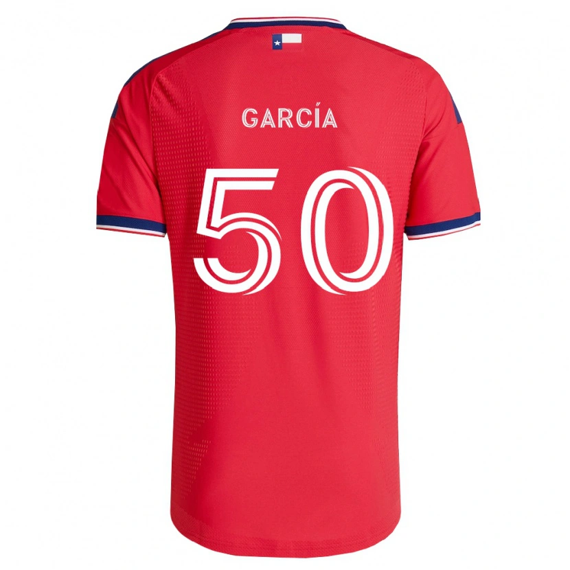 Danxen Dámské Diego García #50 Červená Modrá Bílá Domů Hráčské Dresy 2026/27 Dres