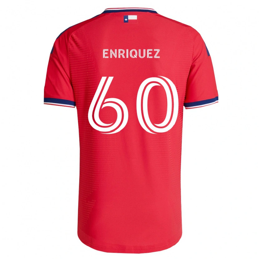 Danxen Dámské Fabian Enriquez #60 Červená Modrá Bílá Domů Hráčské Dresy 2026/27 Dres