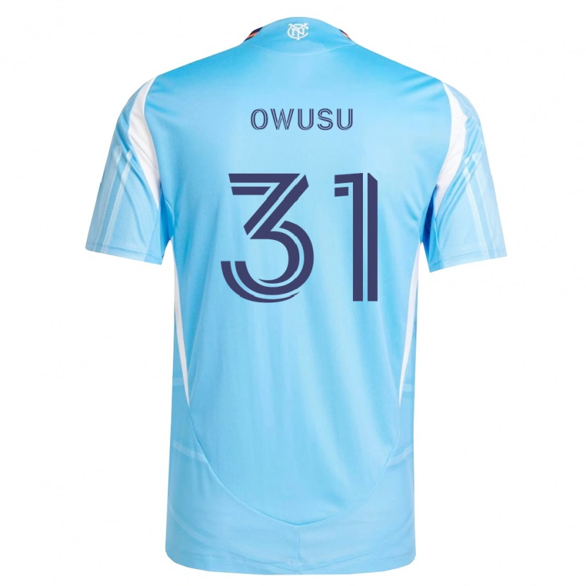 Danxen Dámské Samuel Owusu #31 Nebesky Modrá Bílá Domů Hráčské Dresy 2026/27 Dres