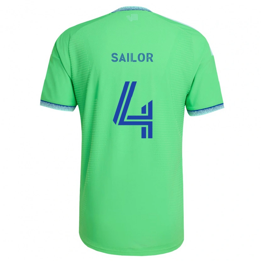 Danxen Dámské Ryan Sailor #4 Zelená Světle Modrá Domů Hráčské Dresy 2026/27 Dres