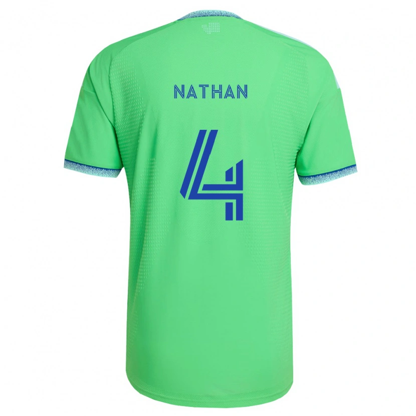 Danxen Dámské Nathan #4 Zelená Světle Modrá Domů Hráčské Dresy 2026/27 Dres