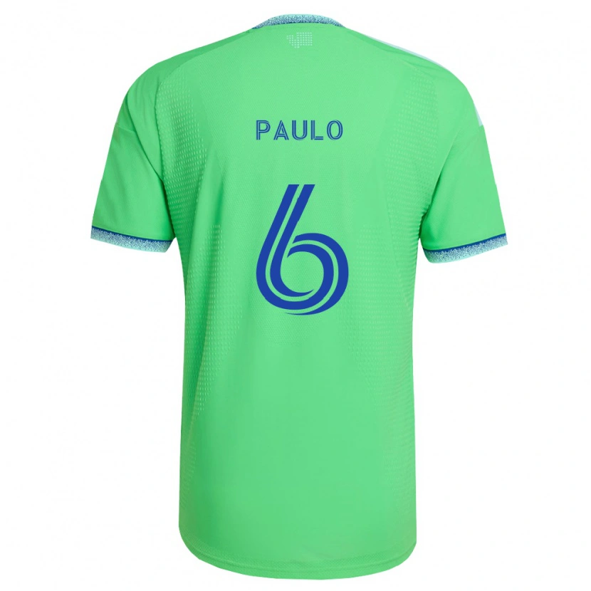 Danxen Dámské João Paulo #6 Zelená Světle Modrá Domů Hráčské Dresy 2026/27 Dres