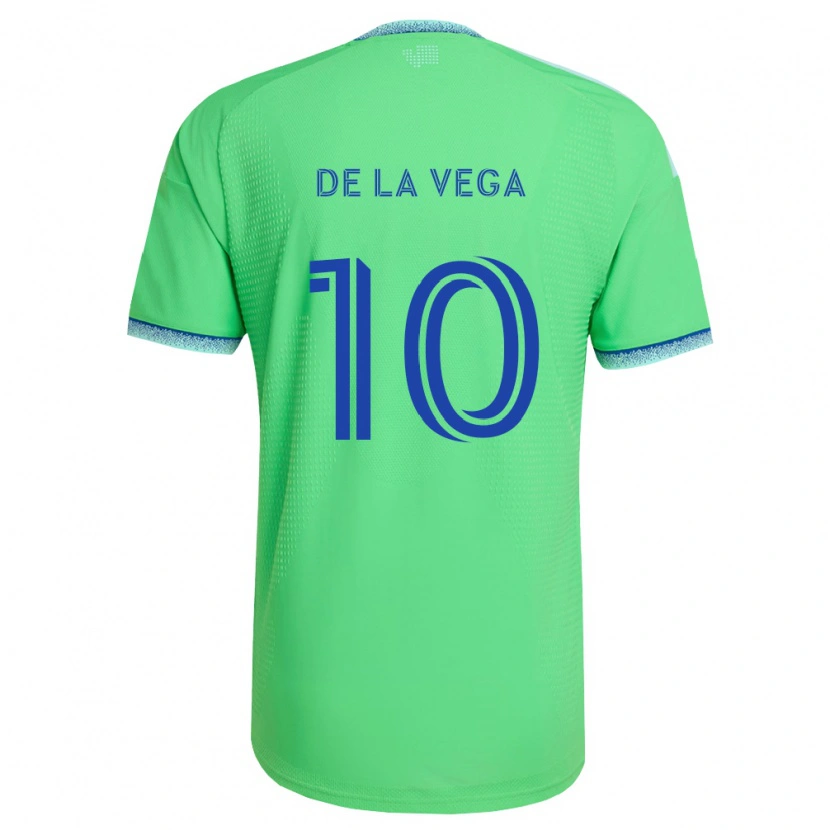 Danxen Dámské Pedro De La Vega #10 Zelená Světle Modrá Domů Hráčské Dresy 2026/27 Dres
