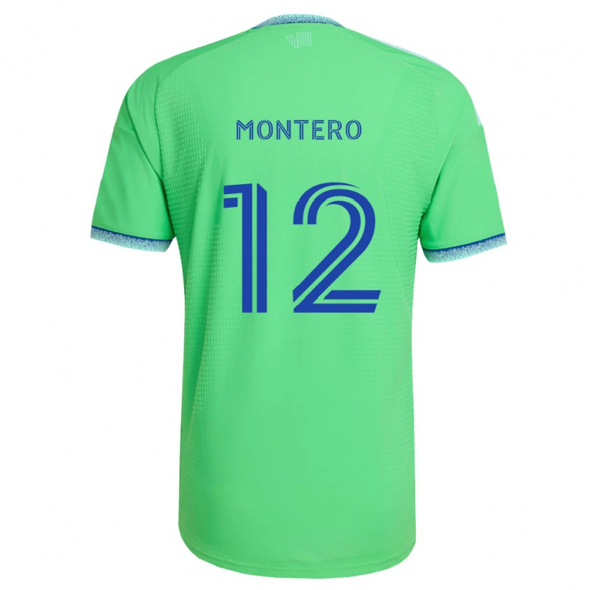 Danxen Dámské Fredy Montero #12 Zelená Světle Modrá Domů Hráčské Dresy 2026/27 Dres