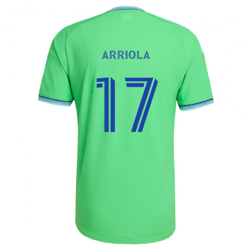 Danxen Dámské Paul Arriola #17 Zelená Světle Modrá Domů Hráčské Dresy 2026/27 Dres