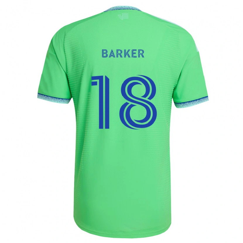 Danxen Dámské Alicia Barker #18 Zelená Světle Modrá Domů Hráčské Dresy 2026/27 Dres