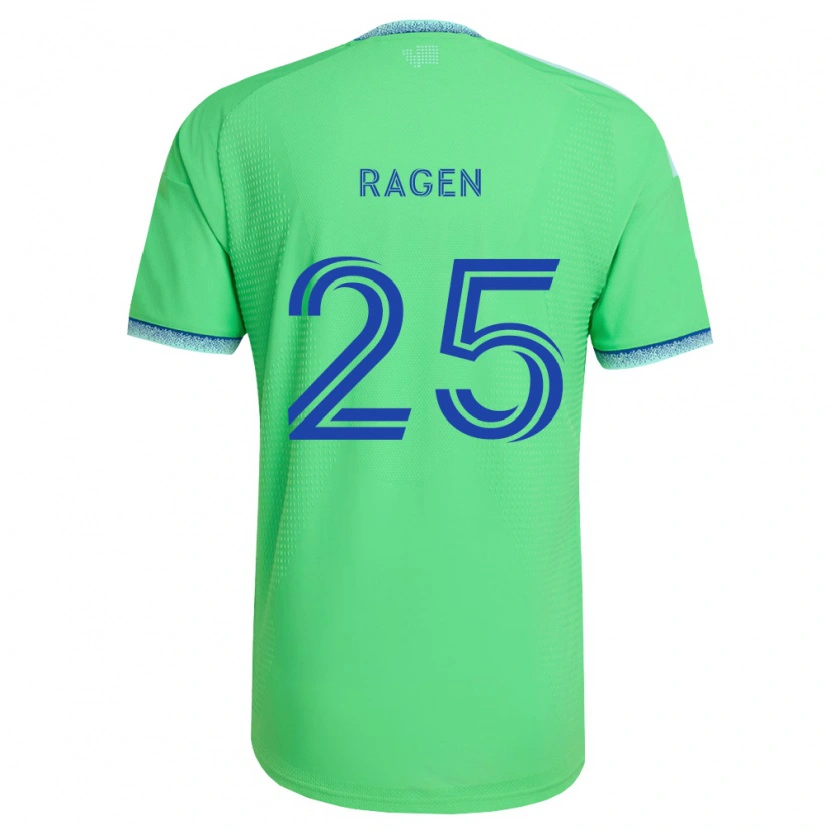 Danxen Dámské Jackson Ragen #25 Zelená Světle Modrá Domů Hráčské Dresy 2026/27 Dres