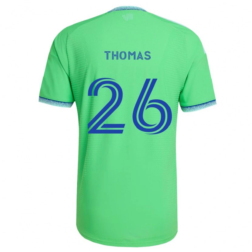 Danxen Dámské Andrew Thomas #26 Zelená Světle Modrá Domů Hráčské Dresy 2026/27 Dres