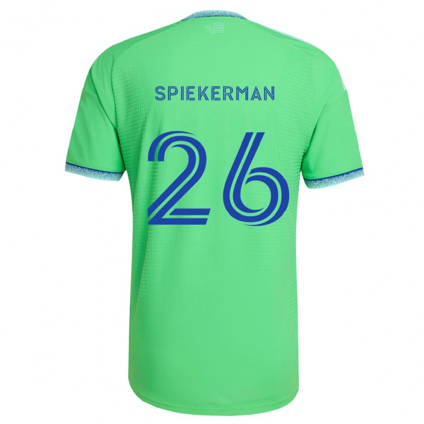 Danxen Dámské Stephanie Spiekerman #26 Zelená Světle Modrá Domů Hráčské Dresy 2026/27 Dres