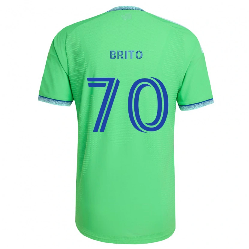 Danxen Dámské Kelvin-Luis Brito #70 Zelená Světle Modrá Domů Hráčské Dresy 2026/27 Dres