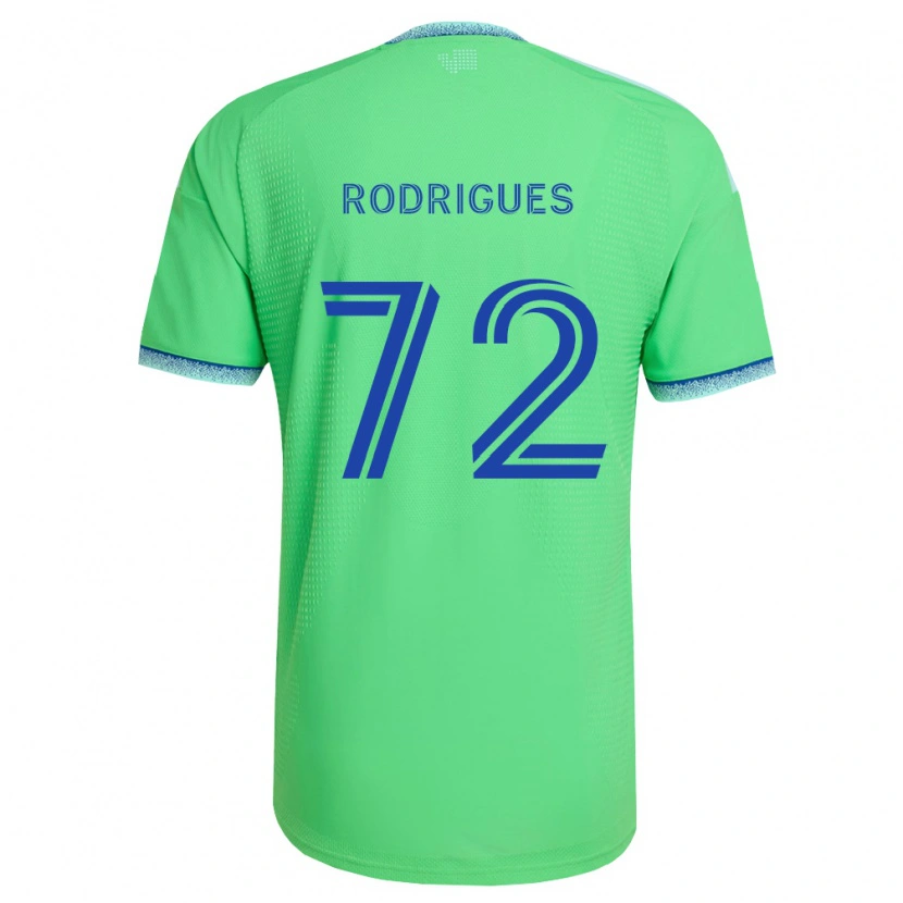 Danxen Dámské Braudílio Rodrigues #72 Zelená Světle Modrá Domů Hráčské Dresy 2026/27 Dres